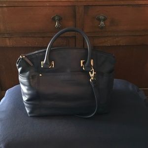 Navy Leather Tignanello Purse